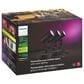 Philips Hue Lily Outdoor Spot Light Base Kit in Black (3-Pack), , large