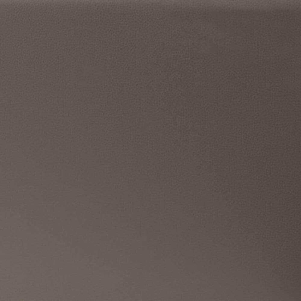 Jaxx Fairlie Faux Leather Ottoman in Gunmetal, , large