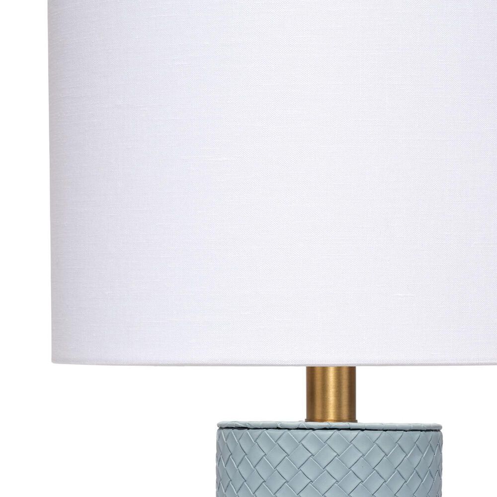 Splendor Living Ironwoode Table Lamp in Blue and Antique Brass, , large