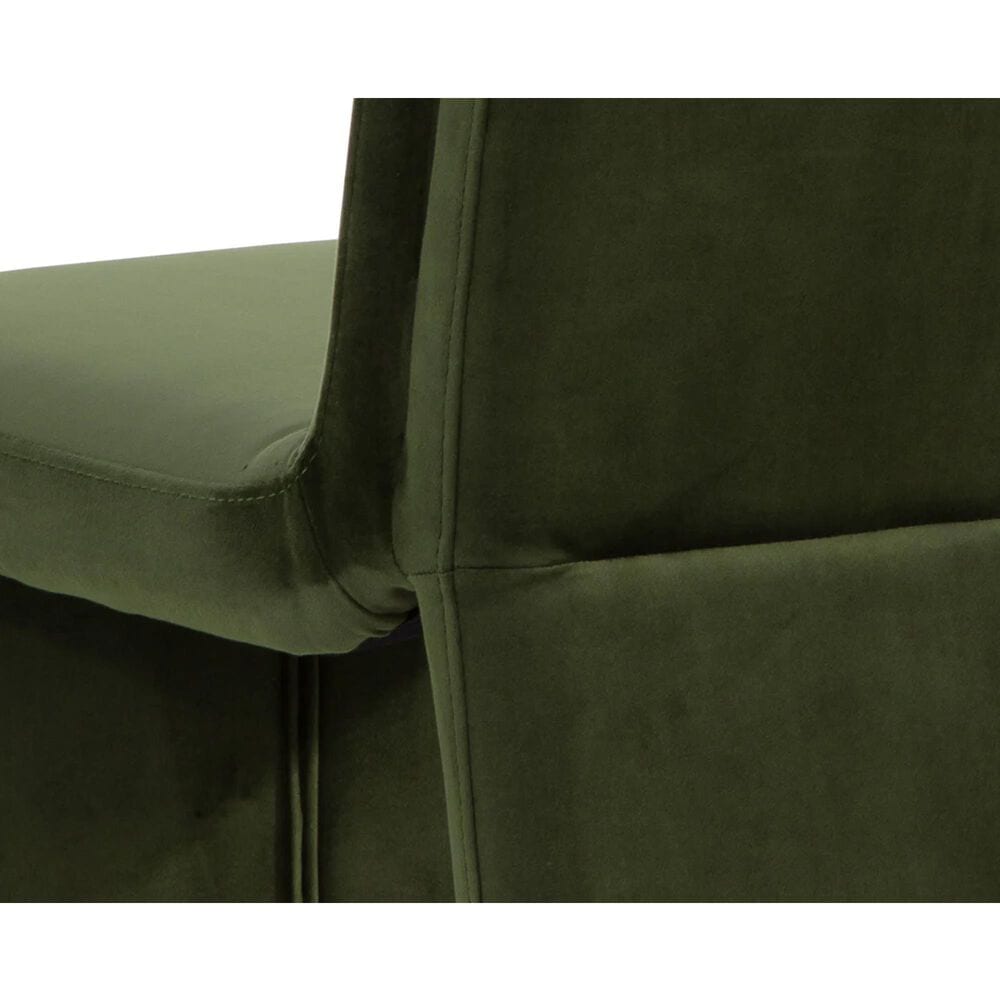 Club Collection By Sunpan Cascata Side Chair in Moss Green, , large