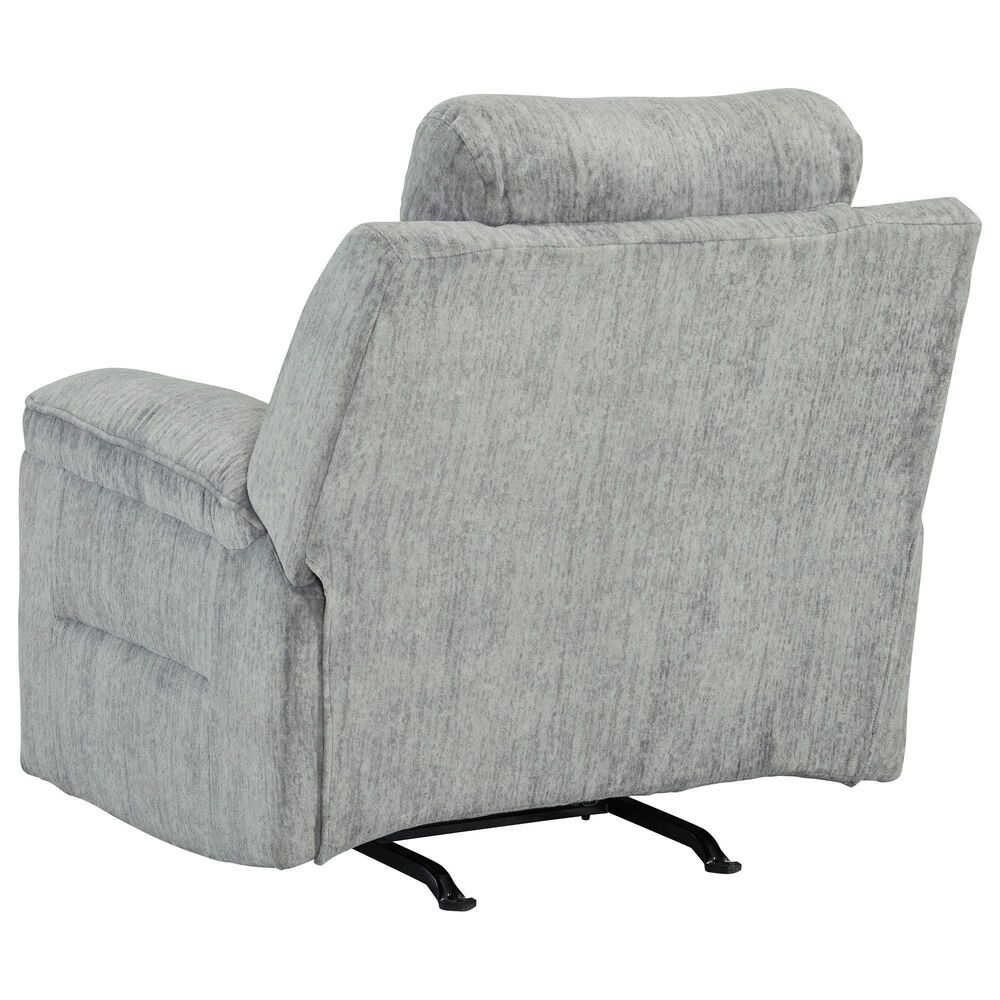 Ashley Buntington Manual Rocker Recliner in Pewter, , large
