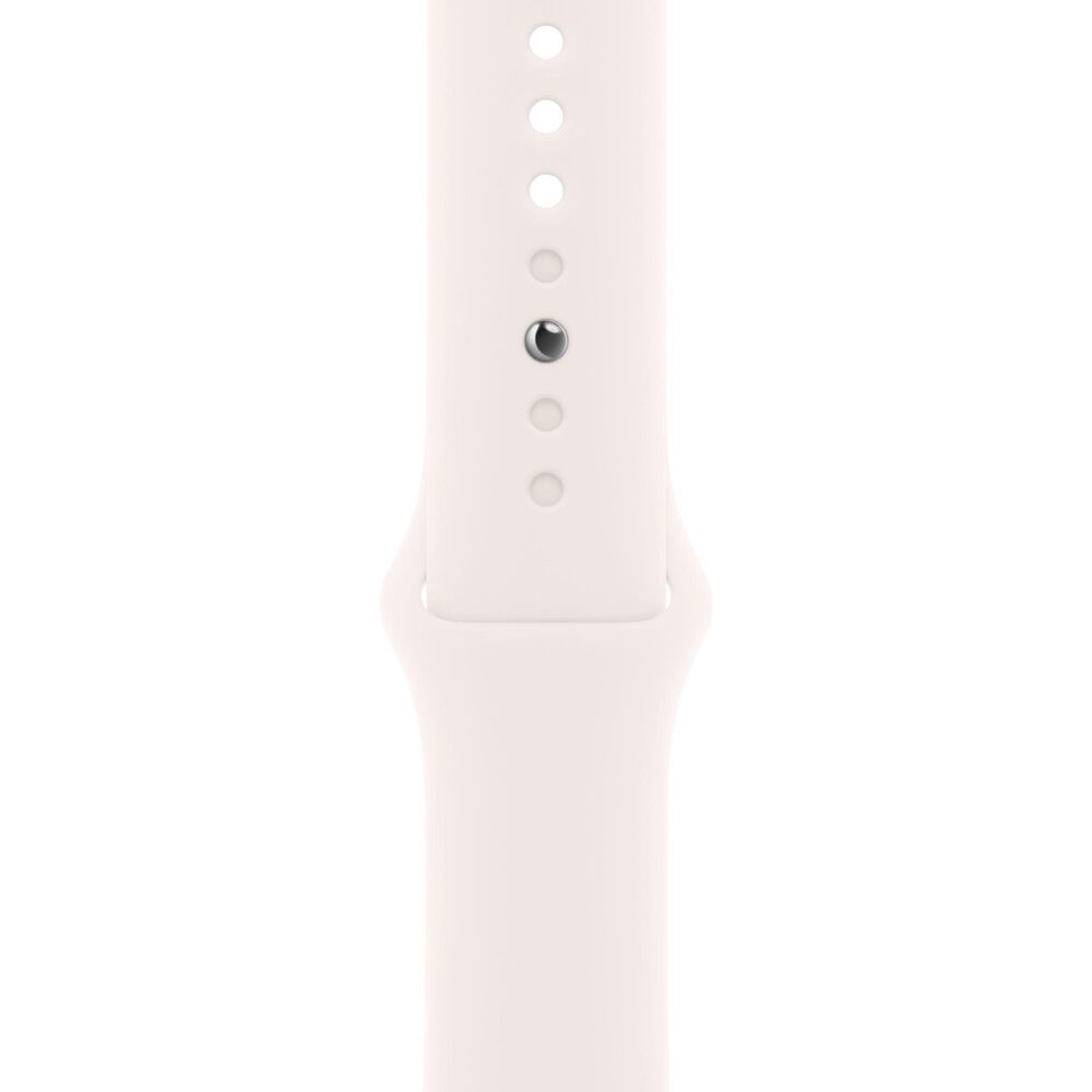 Apple Watch Series 11 (GPS) 46mm Aluminum Case with Light Blush Sport Band - S/M in Rose Gold and 2-Year AppleCare+, , large