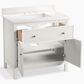 Kohler Malin 36" Single Bathroom Vanity in White with 3 cm White Quartz Top and Rectangular Sink, , large