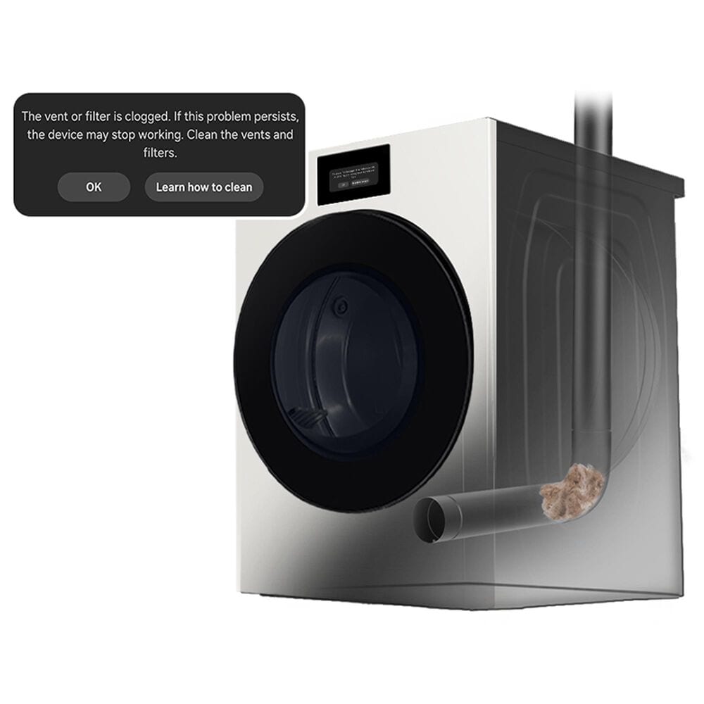 Samsung Bespoke 7.6 Cu. Ft. Ultra Capacity Front Load Electric Dryer with AI Home and AI OptiDry+ in Ivory, , large