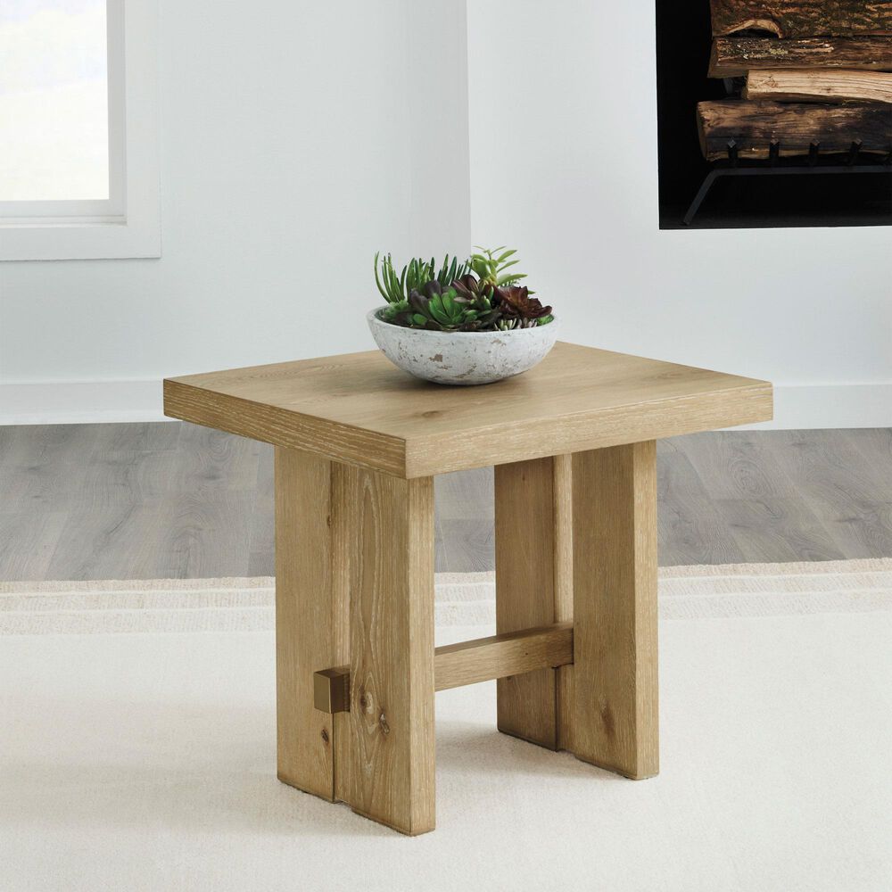 Ashley Crendlin End Table in Light Brown, , large
