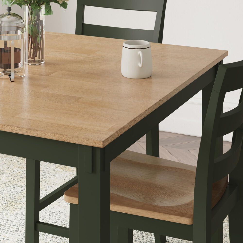 Ashley Gesthaven 5-Piece Counter Height Dining Set in Natural and Green, , large