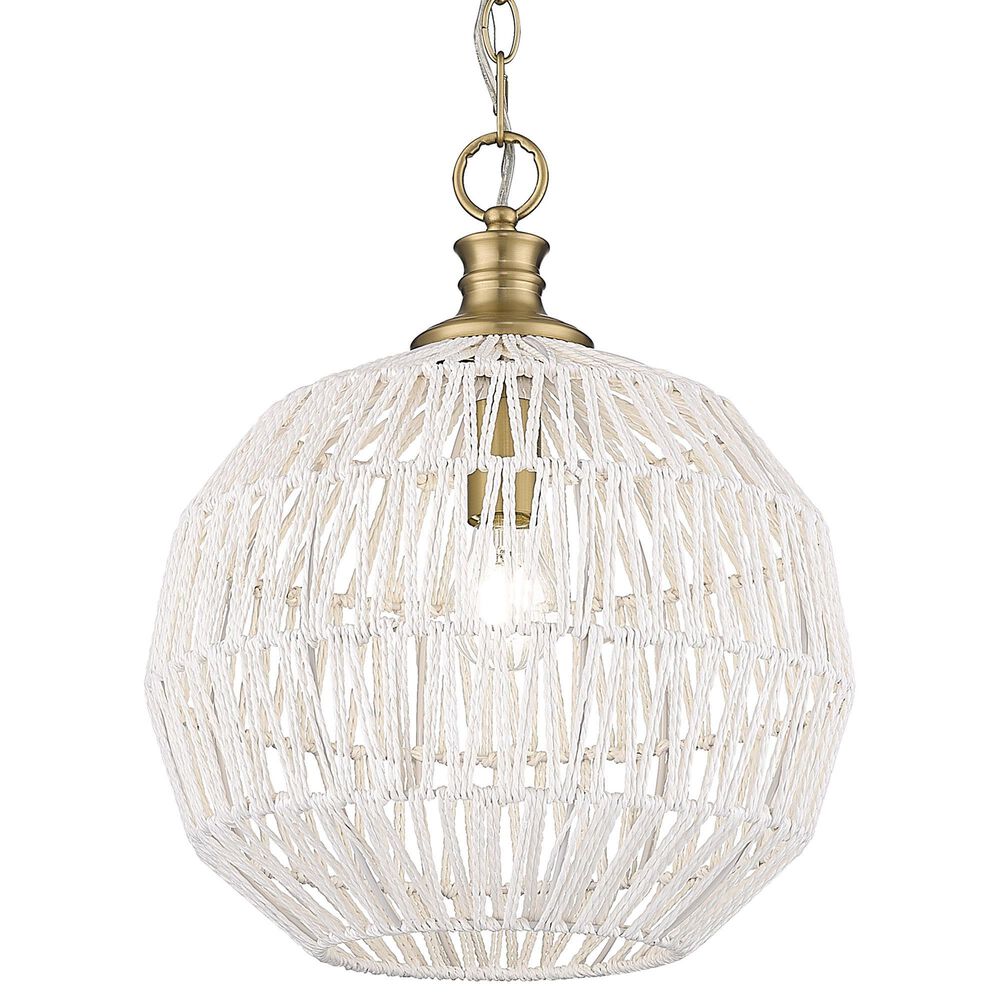 Golden Lighting Florence 1-Light Pendant in Brushed Champagne Bronze, , large