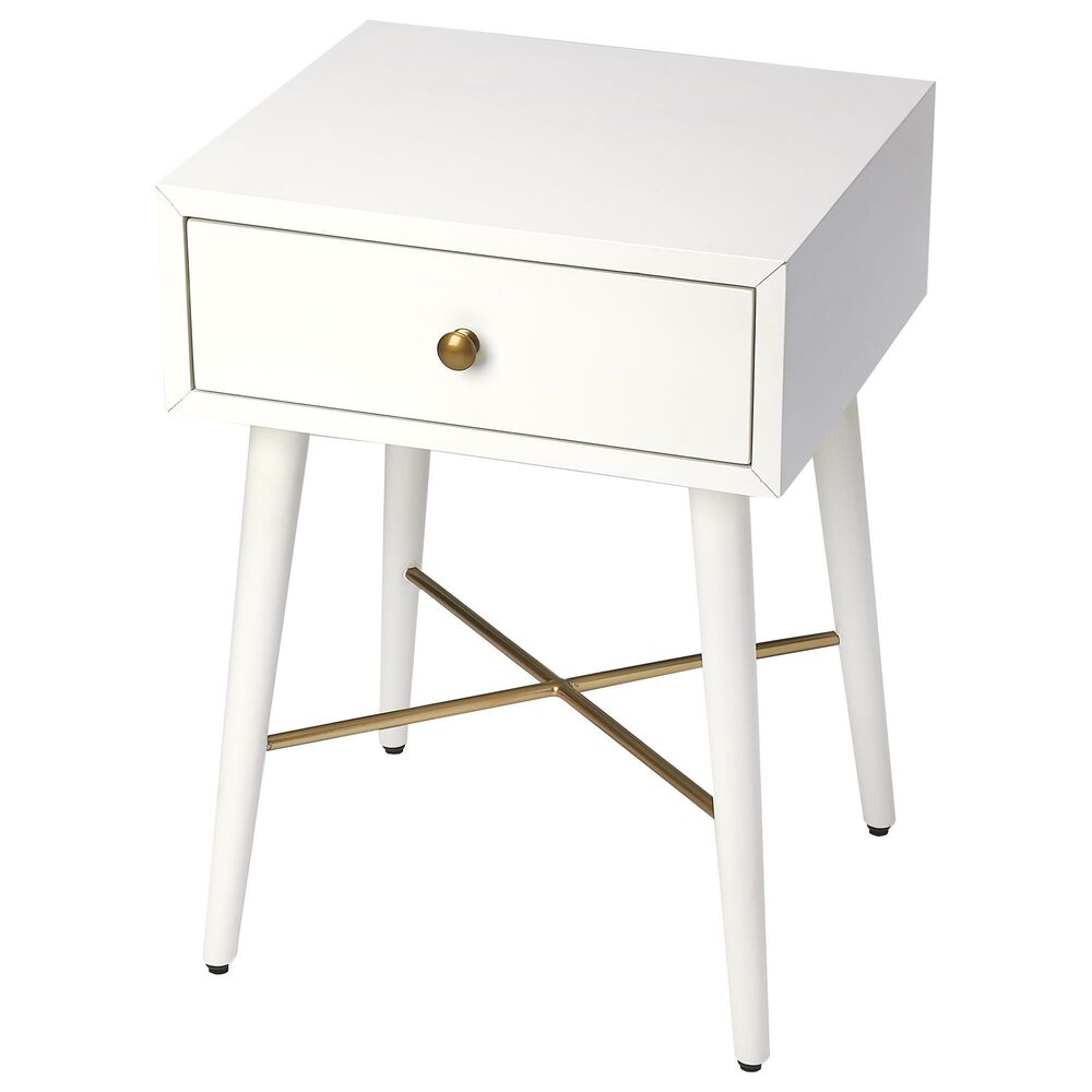 Butler Delridge End Table in White, , large