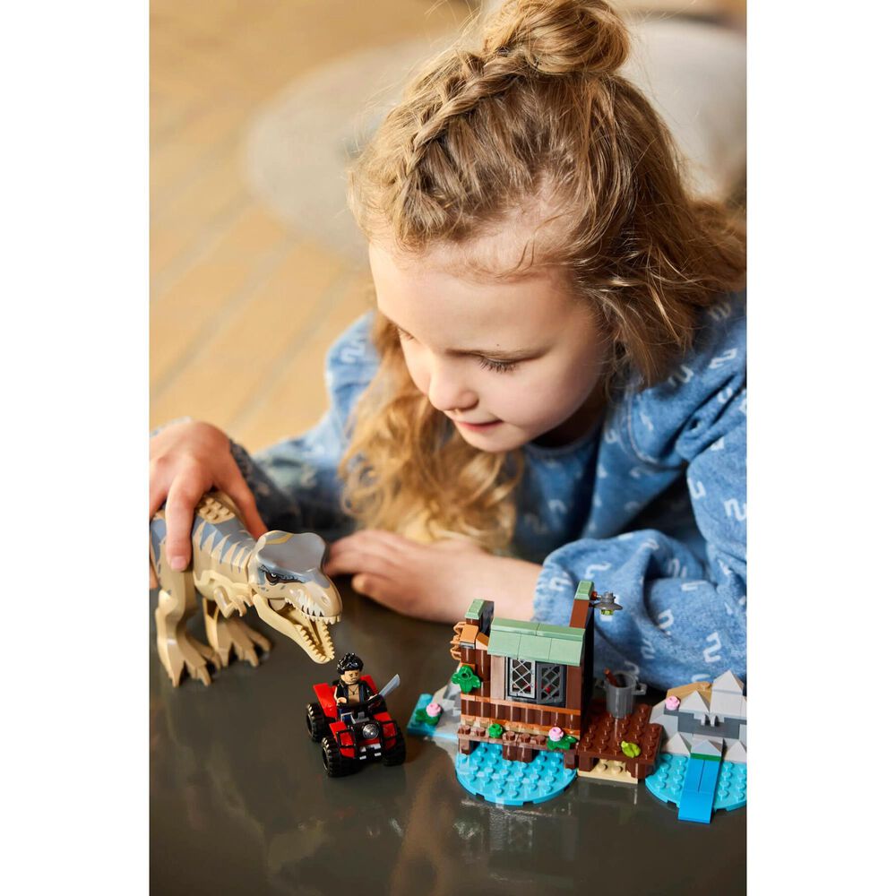 LEGO Jurassic World - T. Rex River Escape Building Set in Red and Orange, , large