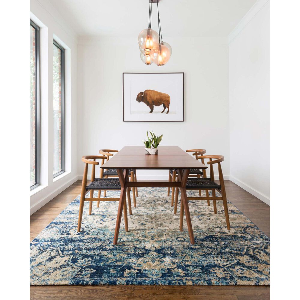 Loloi Anastasia 12' x 15' Blue and Ivory Area Rug NFM