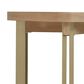 Hooker Furniture Banyon Bay Gathering Dining Table in Desert Oak and Brushed Brass - Table Only, , large
