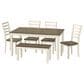 Golden Wave Furniture Wichita 6-Piece Dining Set in Dogwood Bark and Blossom, , large