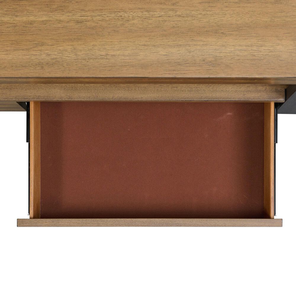 Mayberry Hill Breckenridge 2-Drawer Coffee Table in Light Oak and Black, , large