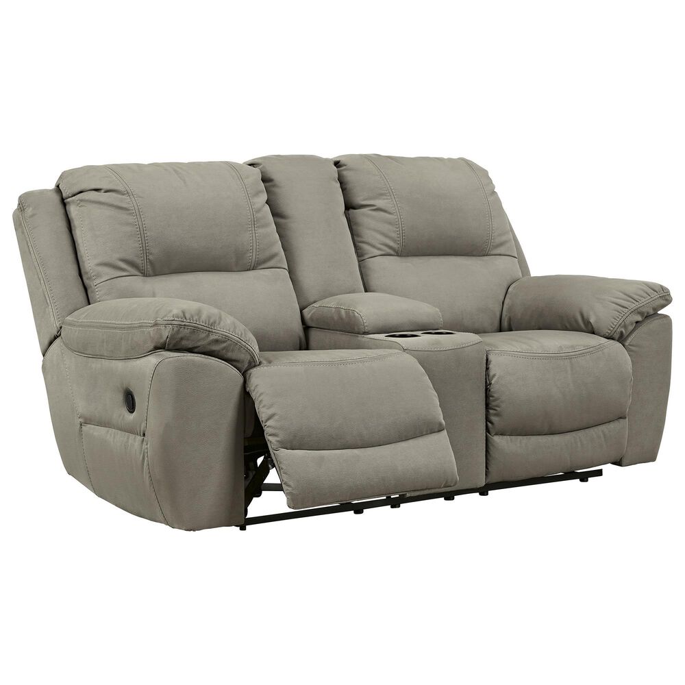 Ashley Next-Gen Gaucho Manual Reclining Loveseat with Console in Putty, , large