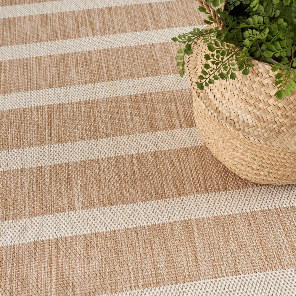 Nourison Positano POS03 Beige and Ivory 9&#39; x 12&#39; Indoor/Outdoor Area Rug, , large