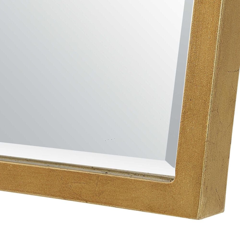 Uttermost Boundary Mirror in Gold Leaf, , large