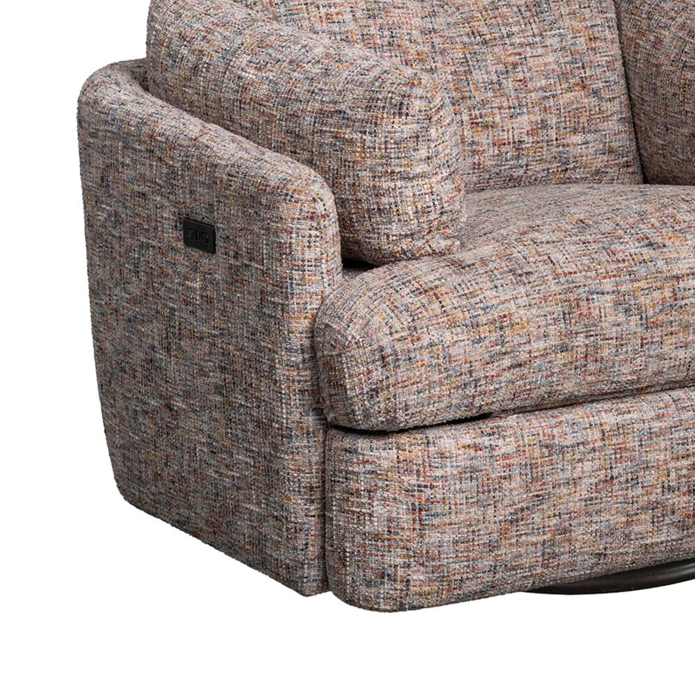 Eastern Shore Crowley Swivel Power Glider Recliner in Rainbow, , large
