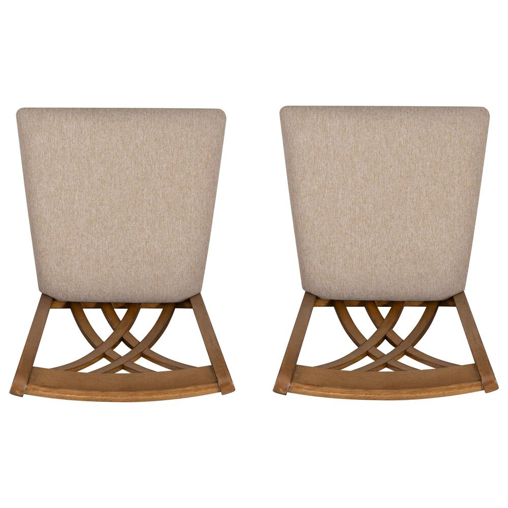 Linon Home Decor Maggie Counter Stool in Brown (Set of 2), , large