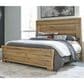 Ashley Galliden King Panel Bed in Light Brown, , large