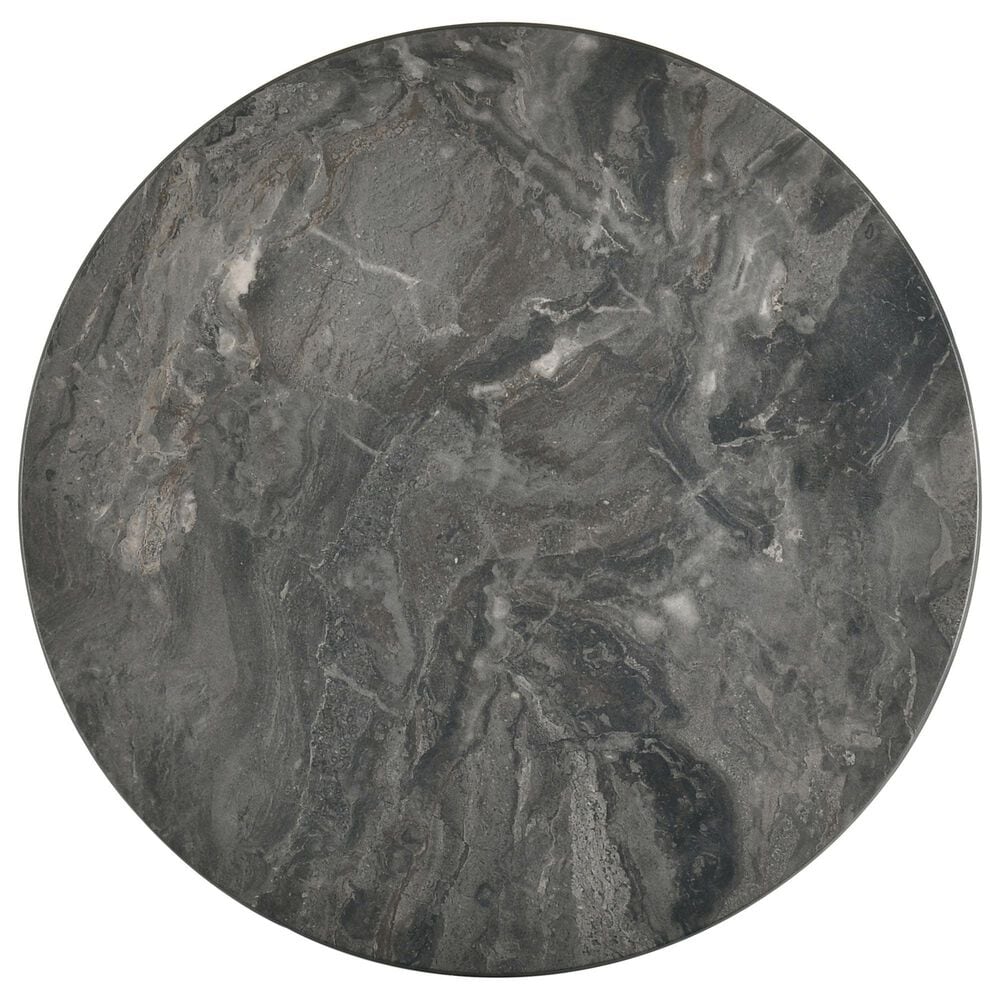 Pacific Landing Bradley Round End Table in Smokey Grey and Dark Brown, , large