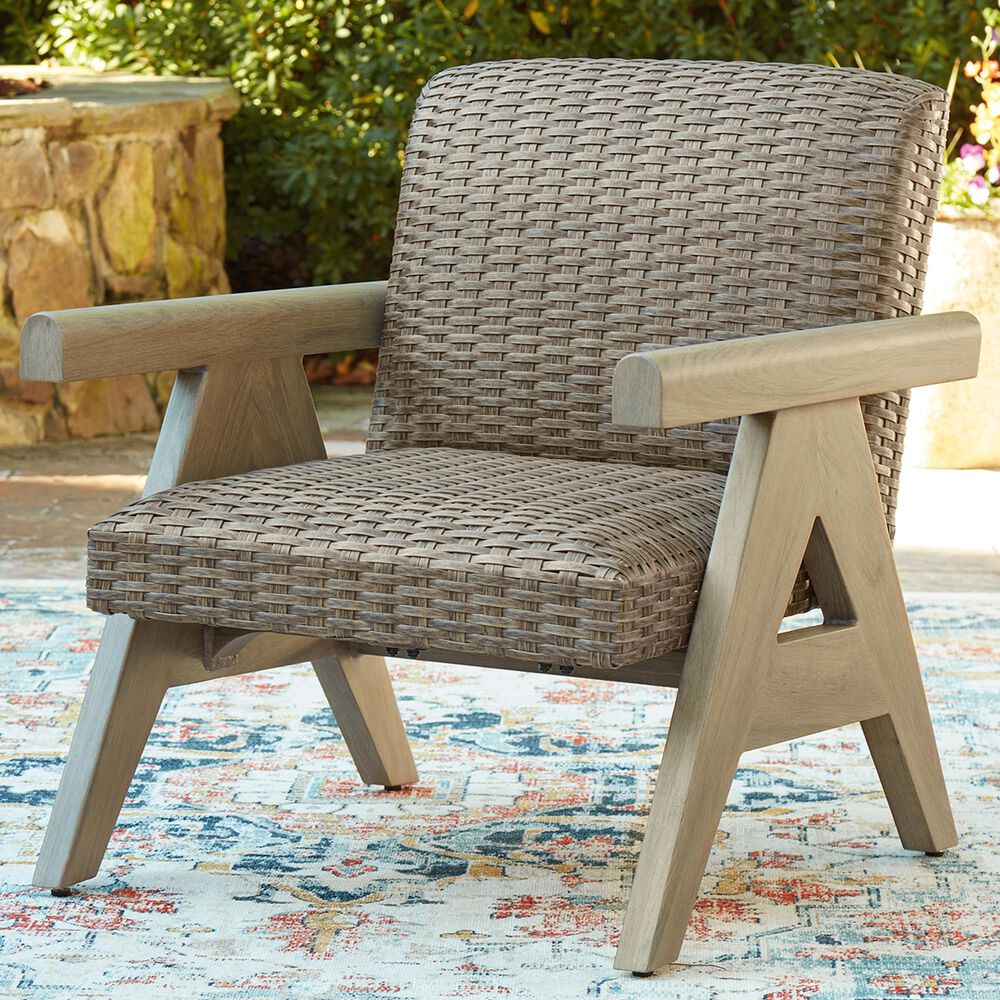 Ashley Cliff Trails Rocking Lounge Chair in Beige, , large