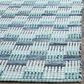 Safavieh Montauk Geometric 2"3" x 6" Turquoise and Multicolor Runner, , large