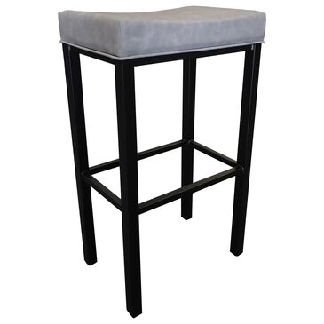 Delaware Dining Soho 30" Swivel Barstool in Matte Black/Grey, , large