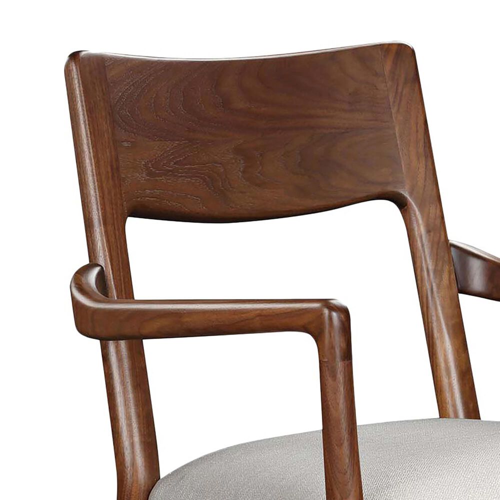 Stickley Furniture Walnut Grove Arm Chair in Warm Brown, , large