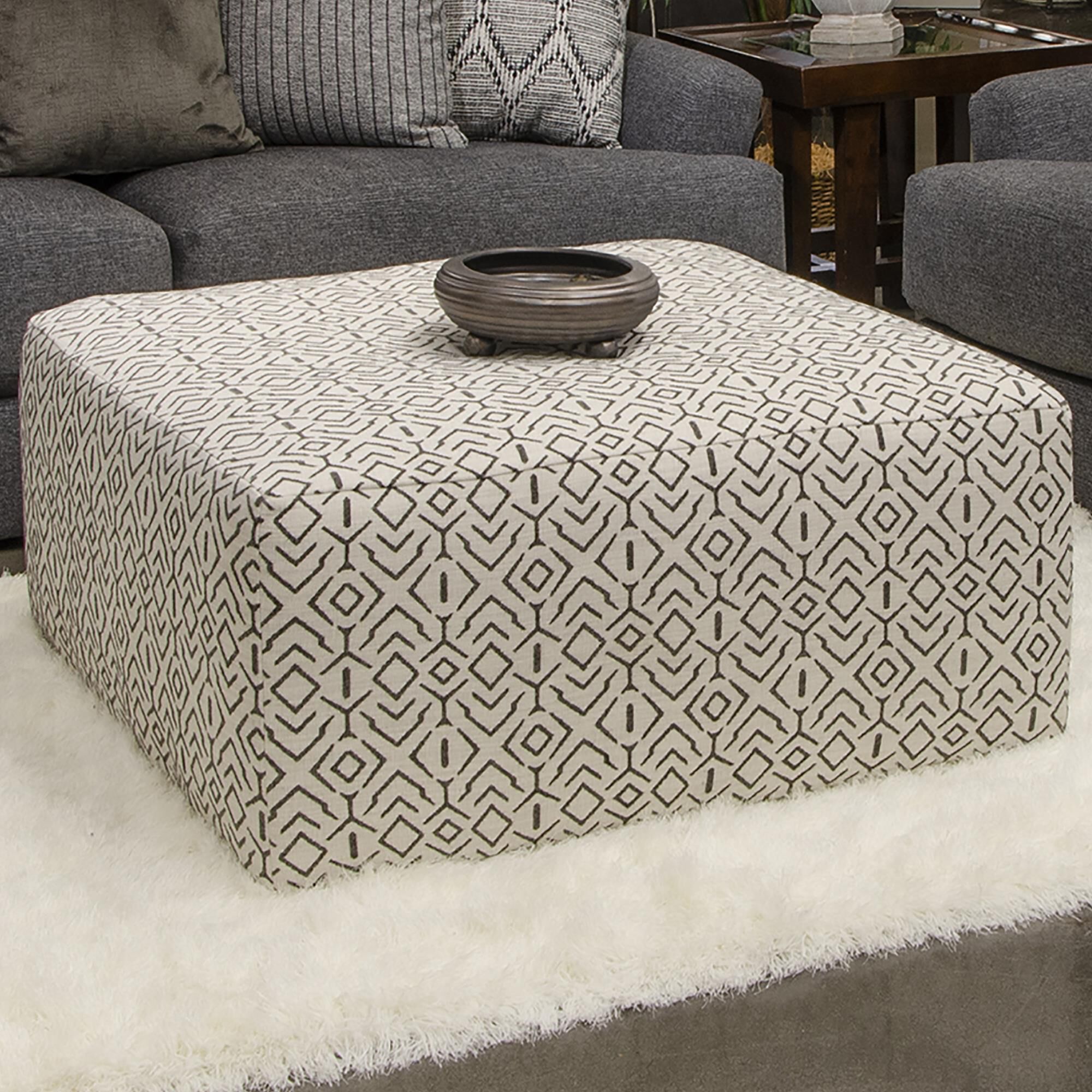 Catnapper Howell Cocktail Ottoman in Cloud NFM