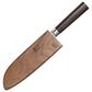 Cangshan Haku 7" Santoku Knife with Sheath in Dark Brown and Silver, , large