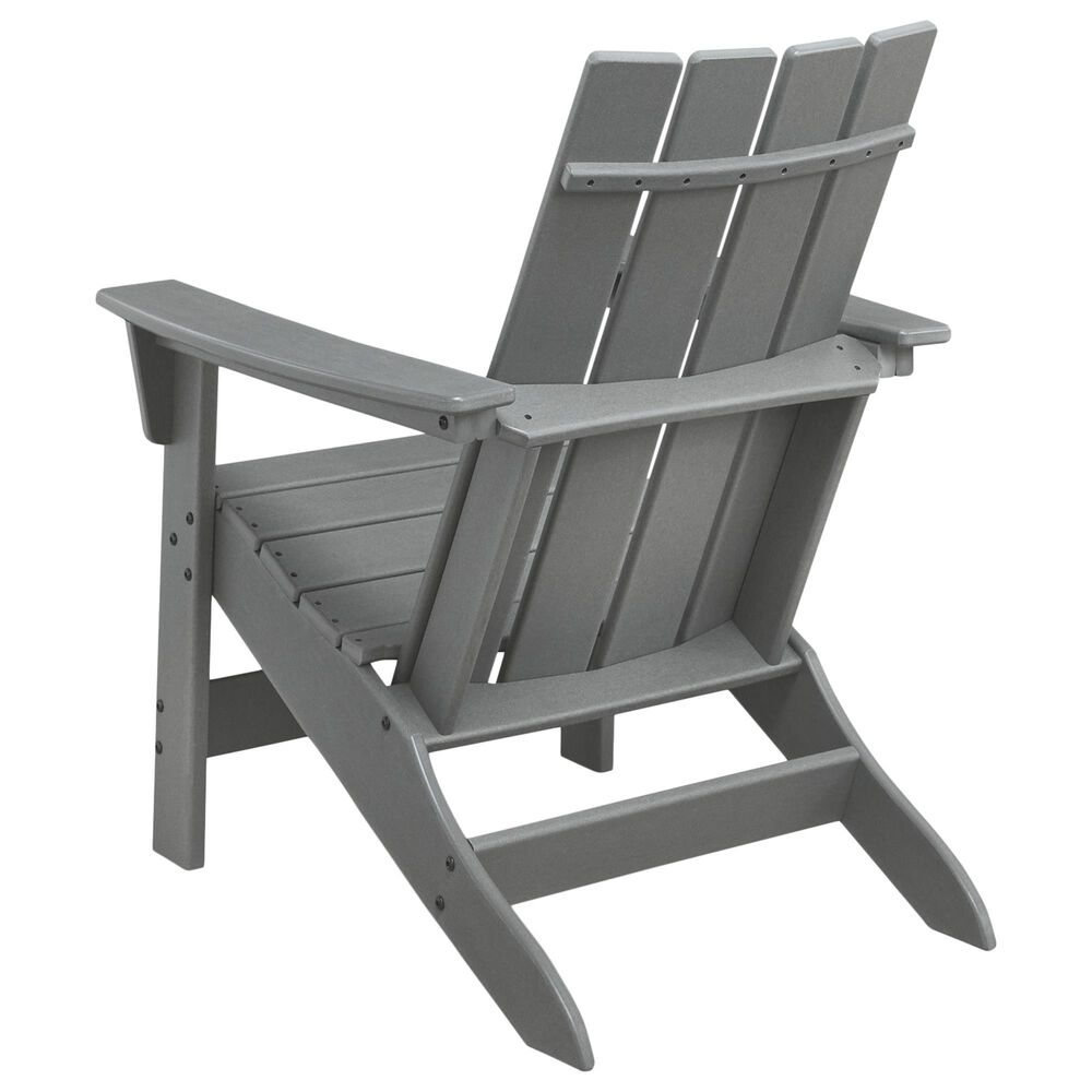 Ashley Cove Beach Outdoor Adirondack Chair in Gray, , large