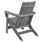 Ashley Cove Beach Outdoor Adirondack Chair in Gray, , large