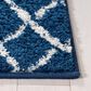 Safavieh Tulum 2" x 4" Navy and Ivory Area Rug, , large