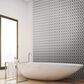 Dal-Tile Keystones Black and White 1" x 1" Porcelain Mosaic Tile, , large