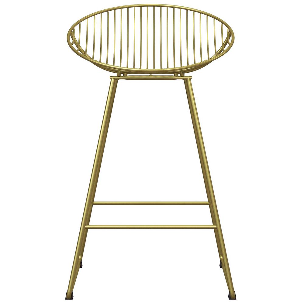 CosmoLiving by Cosmopolitan Ellis Wire Counter Stool in Gold, , large