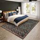 Dalyn Rug Company Jericho Transitional 10" x 14" Navy Indoor/Outdoor Area Rug, , large