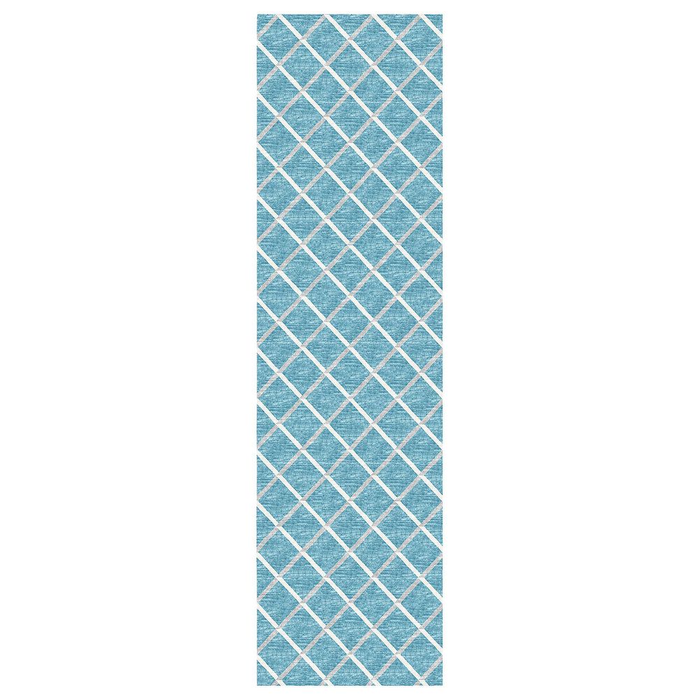Dalyn Rug Company York 2"3" x 7"6" Sky Blue Indoor/Outdoor Runner, , large