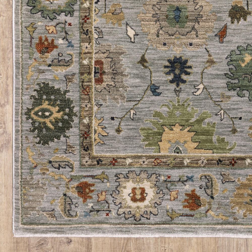 Oriental Weavers Eliana ELI03 Blue and Multicolor 2&#39;3&quot; x 7&#39;6&quot; Runner, , large