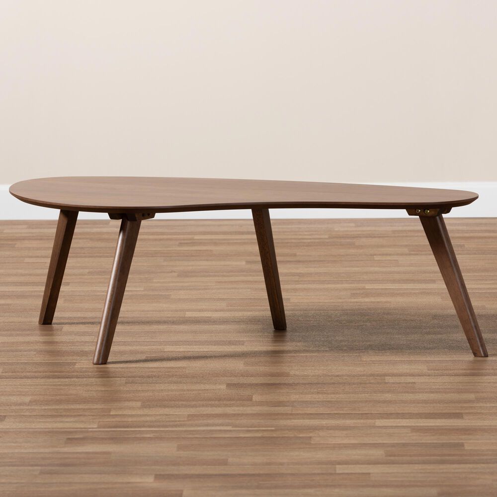 Baxton Studio Scarlette Coffee Table in Walnut Brown, , large