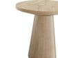 Furniture of America Halewood Round End Table in Oak, , large