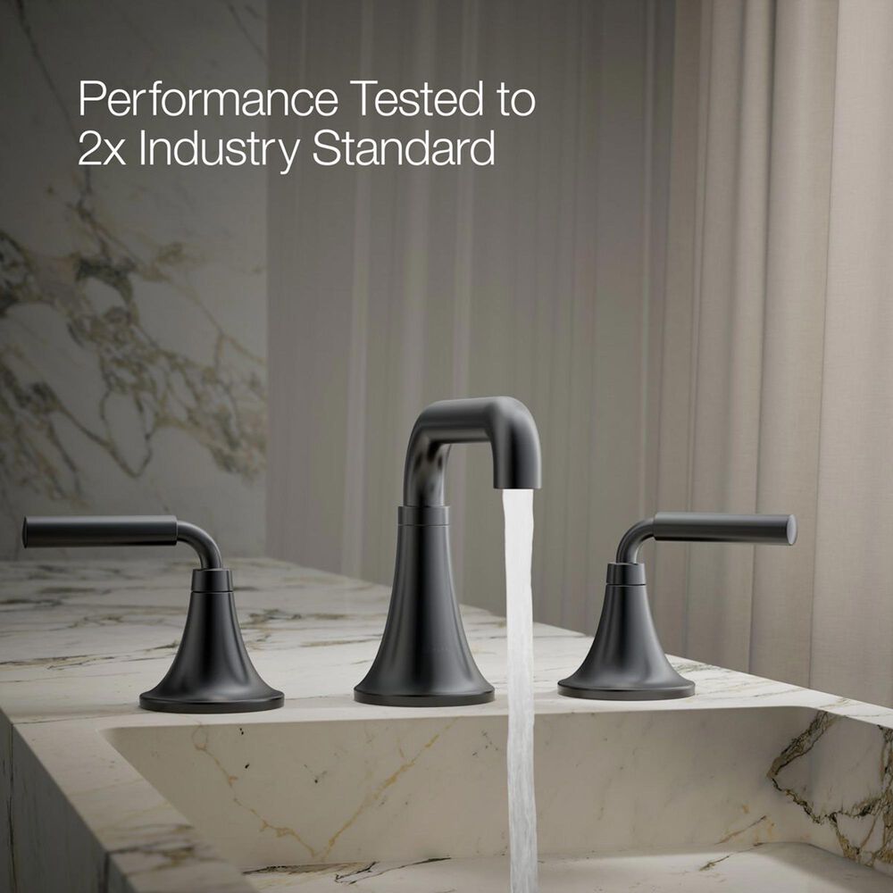 Kohler Tone Widespread Bathroom Sink Faucet in Matte Black, , large