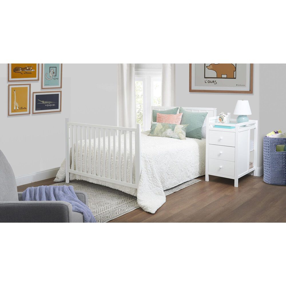 Sorelle Furniture Full Size Adult Bed Rail Kit in White, , large
