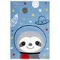 Safavieh Carousel Outer Space 3"3" x 5"3" Blue and Grey Kids  Area Rug, , large