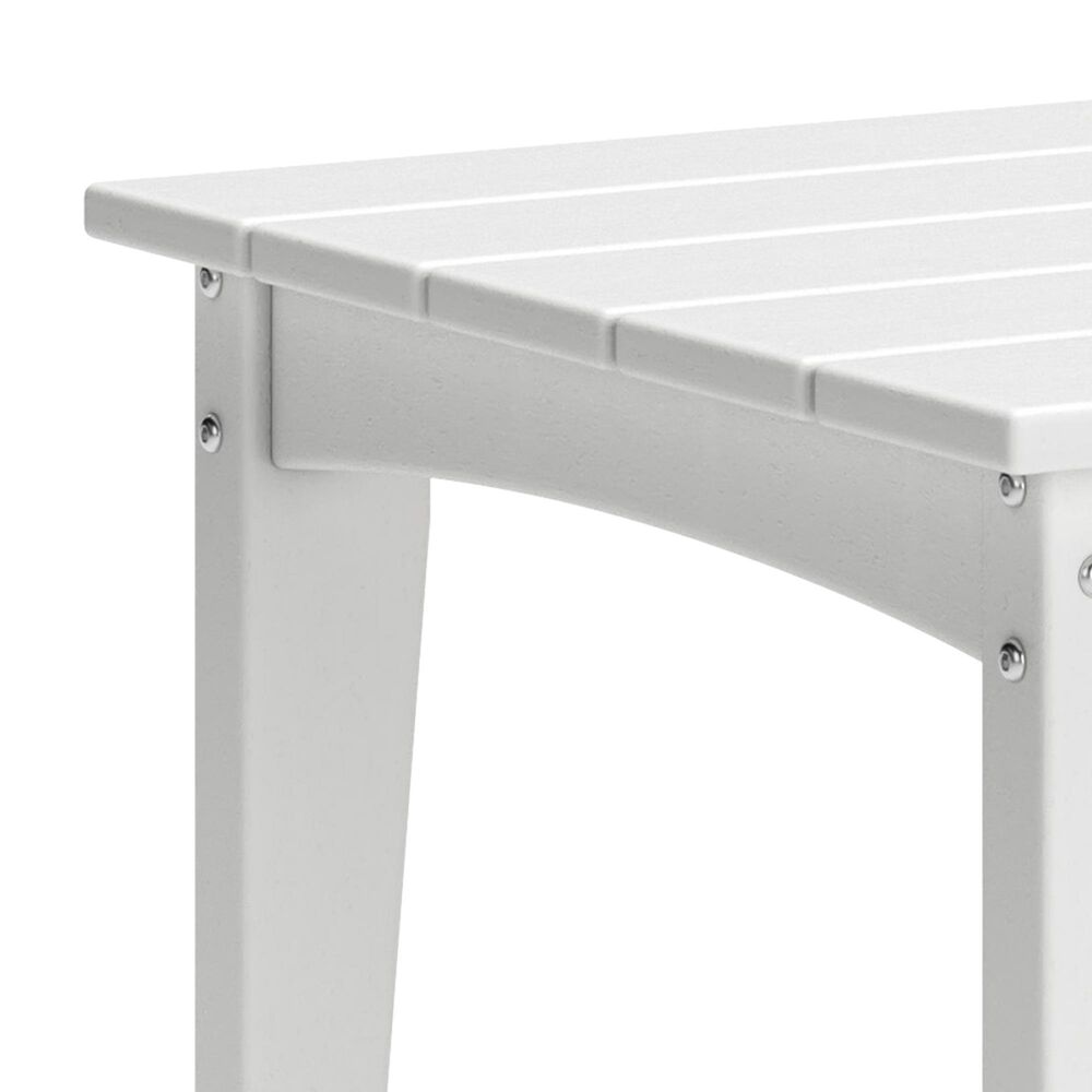 Ashley Hyland Wave Patio Rectangular Coffee Table in Bright White, , large