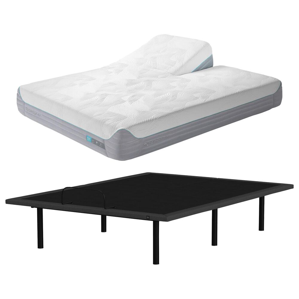 Bedgear S7 LSX Plush Flex Head King Mattress with Glideaway Flex Head Adjustable Base, , large