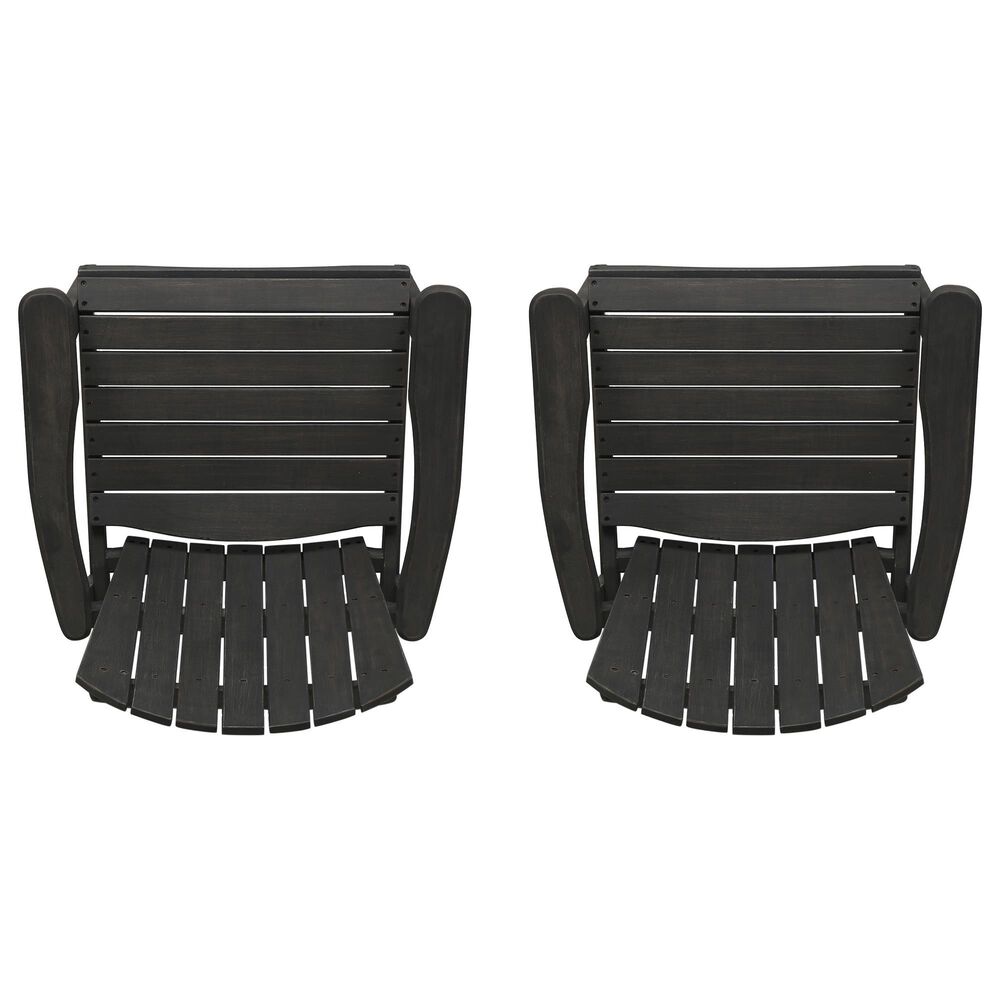 Hearth and Haven Outdoor Adirondack Dining Chair in Dark Grey &#40;Set of 2&#41;, , large