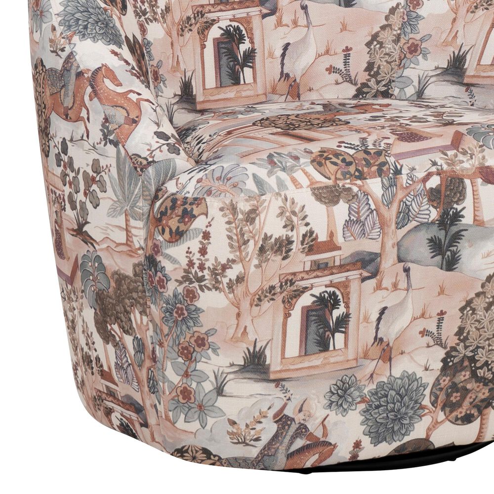 Linon Home Decor Carlos Swivel Chair in Multicolor, , large