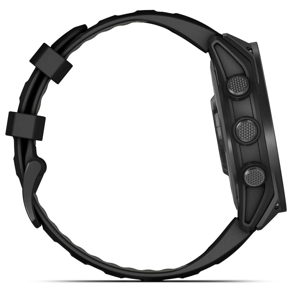 Garmin Tactix 8 AMOLED Smartwatch 47 mm Black Case with Black and Pebble Gray Band, , large