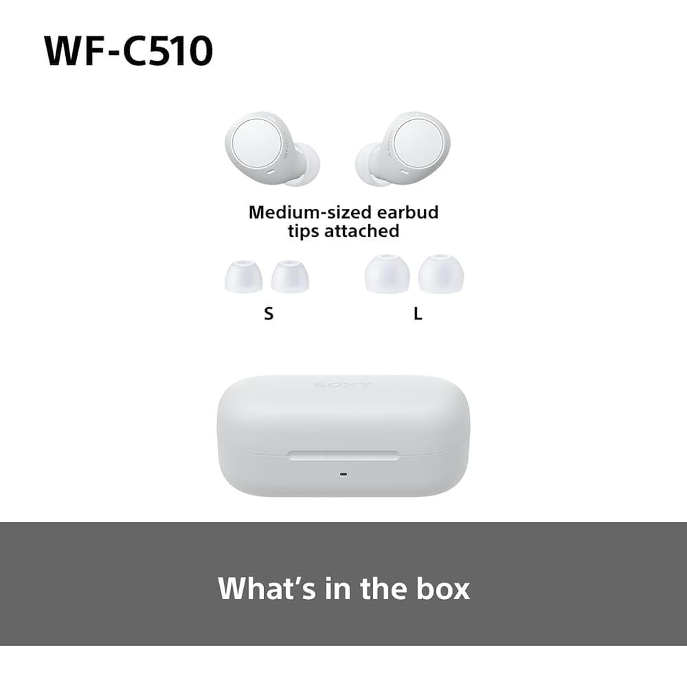 Sony Truly Wireless Earbuds in White, , large