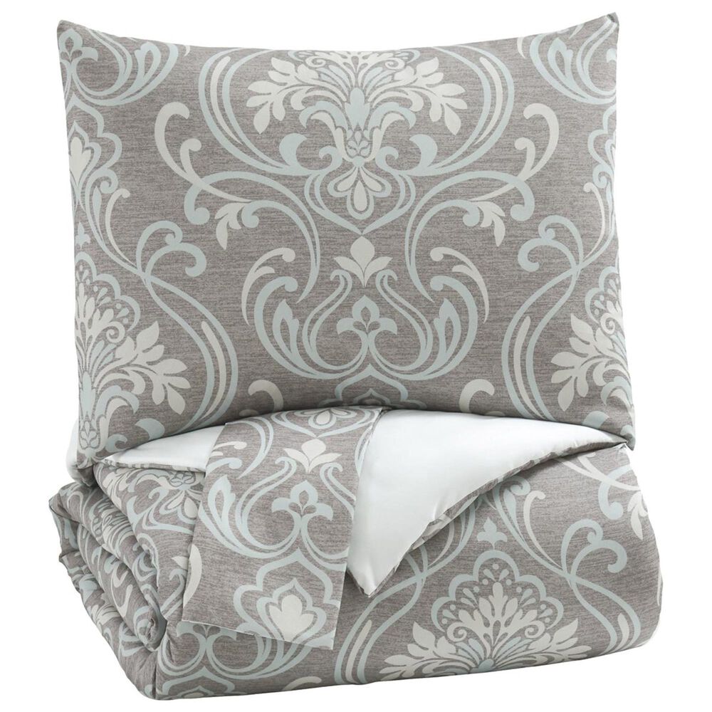 Signature Design by Ashley Noel King Comforter Set in Gray/Tan, , large